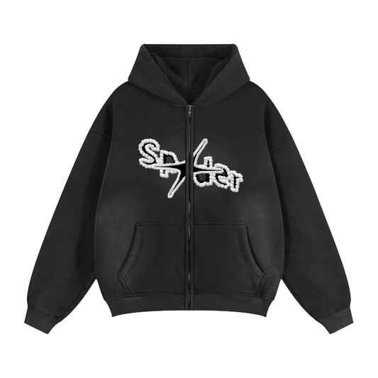 Sp✮der Zip-Up Hoodie - WearFlex