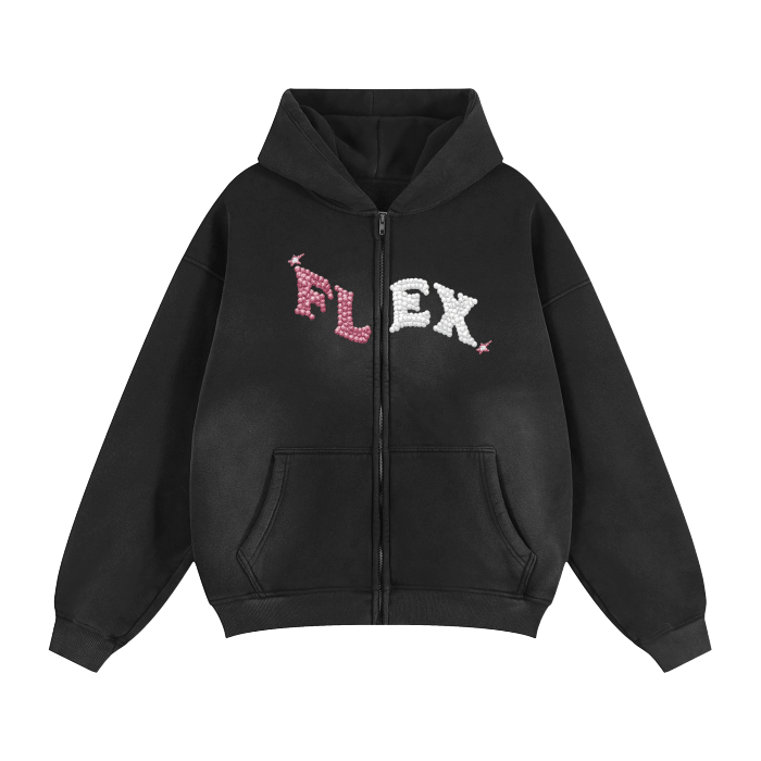 Sparkle Flex Zip-Up Hoodie - WearFlex