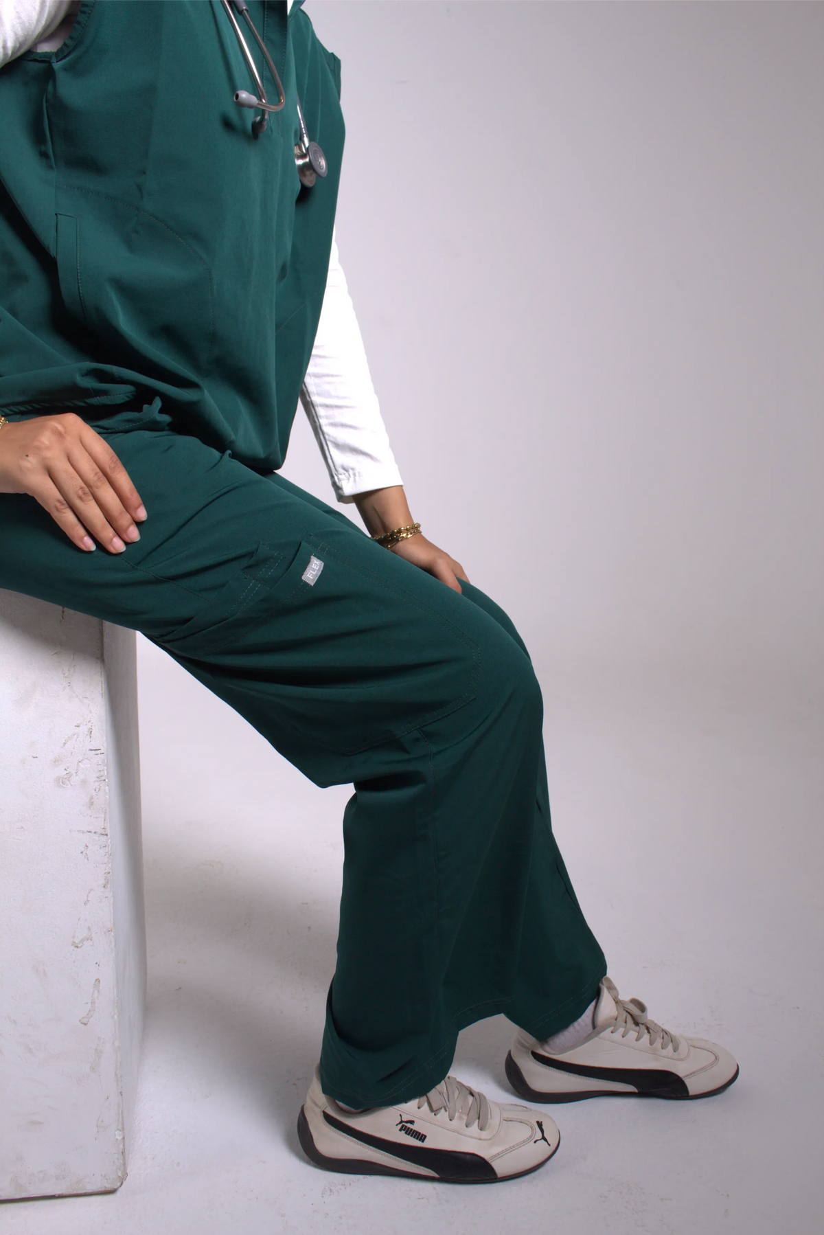 Dark Green Tuana Scrub