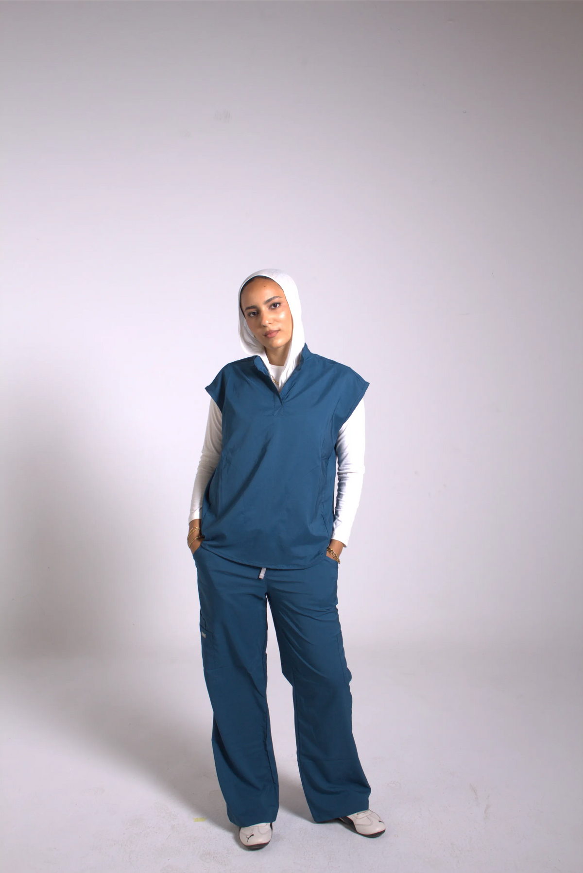 Petrol Blue Tuana scrub