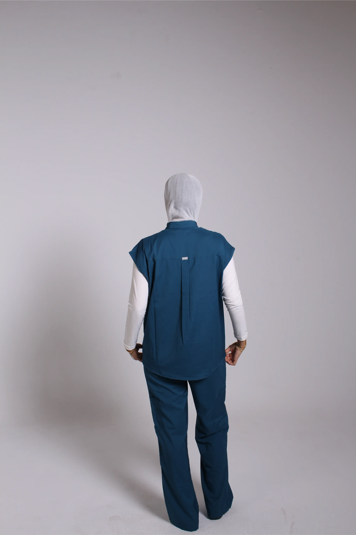 Petrol Blue Tuana scrub