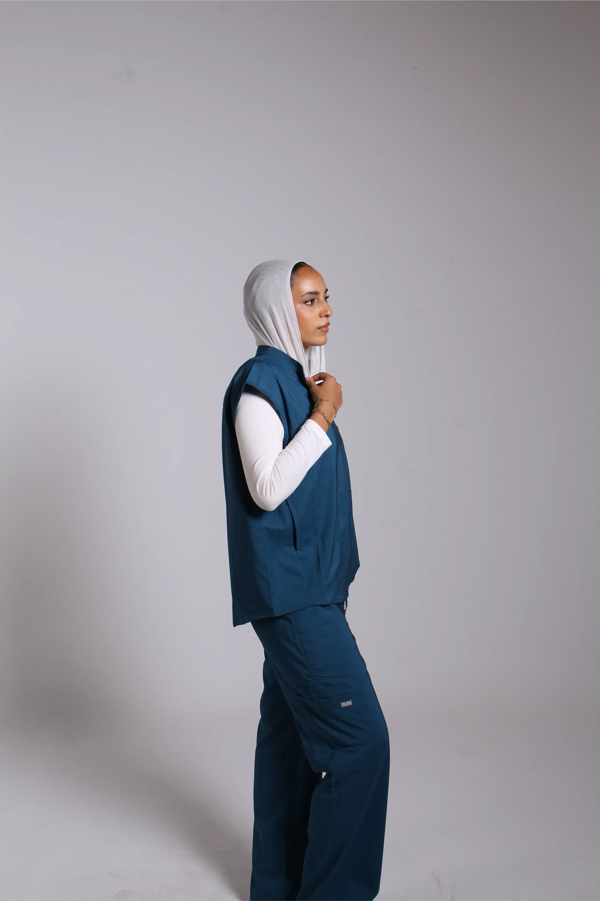 Petrol Blue Tuana scrub