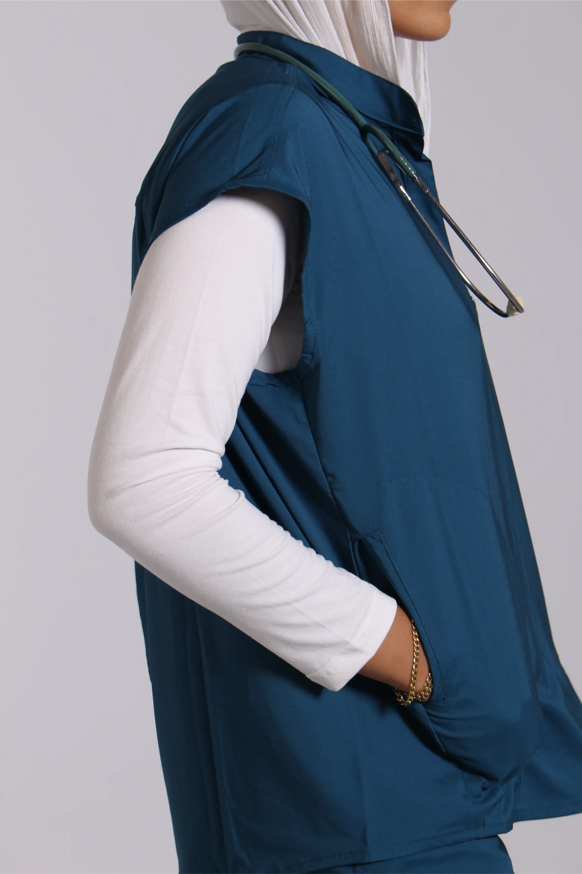Petrol Blue Tuana scrub